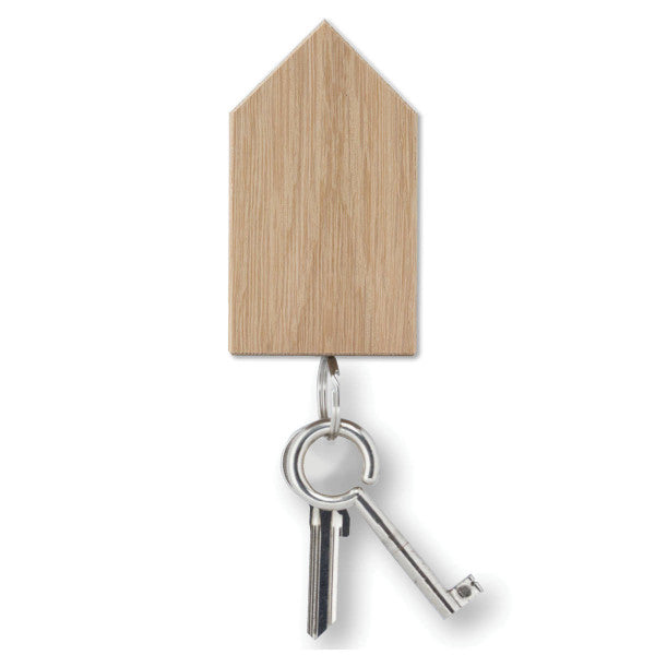 Schluesselhaus magnetic Eiche rot