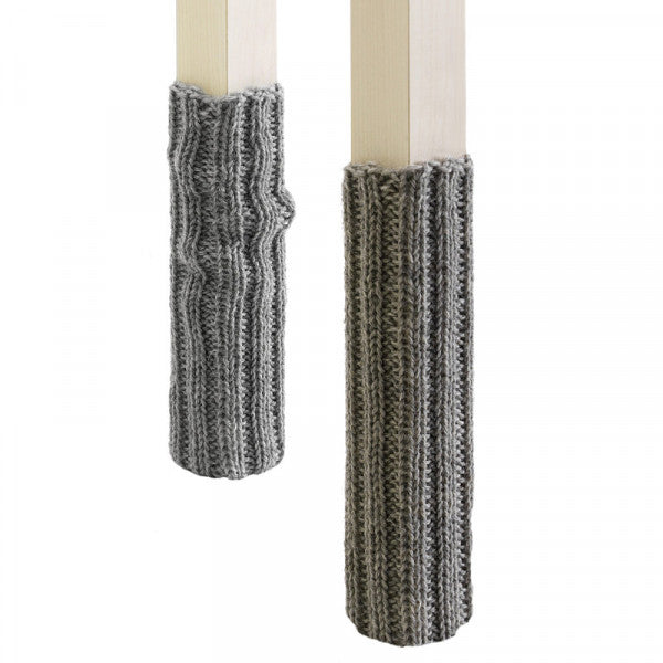 Socken Set fuer Stuhlbeine grau