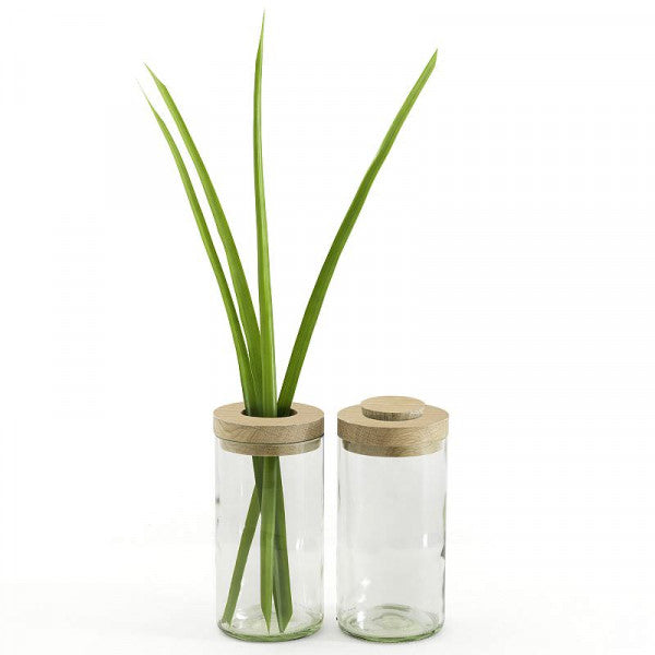 Vase Dose klarglas