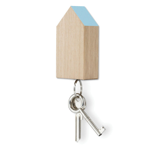Schluesselhaus magnetic Eiche hellblau
